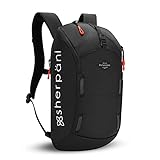Sherpani Switch, 15L Lightweight Travel Hiking Backpack, Hydration Backpack, Backpack Purse for Women, Daypack for Women, Fits 13 Inch Laptop (Raven)