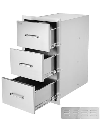 VEVOR Küchenschubladen Outdoor Schubladenschrank (47 x 57 x...
