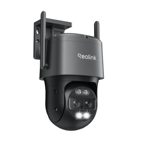 Reolink 4K 8MP Wi-Fi 6 PTZ Überwachungskamera Aussen WLAN mit Auto-Tracking-Zoom, Dual-Objektiv, Dual-Ansicht, WLAN Kamera Outdoor mit Smart-Erkennung, Farbnachtsicht, Außenkamera, TrackMix WiFi Grau Reolink 4K 8MP Wi-Fi 6 PTZ Überwachungskamera Aussen WLAN mit Auto-Tracking-Zoom, Dual-Objektiv, Dual-Ansicht, WLAN Kamera Outdoor mit Smart-Erkennung, Farbnachtsicht, Außenkamera, TrackMix WiFi Grau