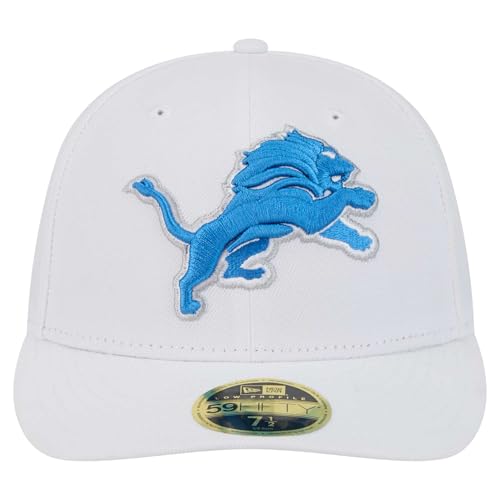 Gorra New Era Detroit Lions blanca para hombre miniatura 2