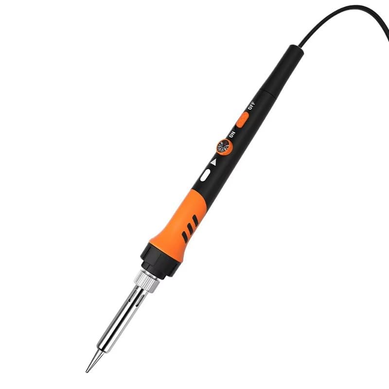 Image of ZELBO Premium 12 in 1 Soldering Iron Kit, 60W Soldering Gun with Ceramic Heater, Portable Electric Soldering iron Adjustable Temperature 200-450℃, Includes Soldering Iron Tip, Wire