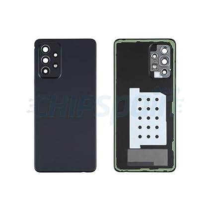 ACEKING® Cover Back Glass Back Door Body Panel for Samsung Galaxy A52 : Black (with Logo & Camera Lens Fitting)-image-9
