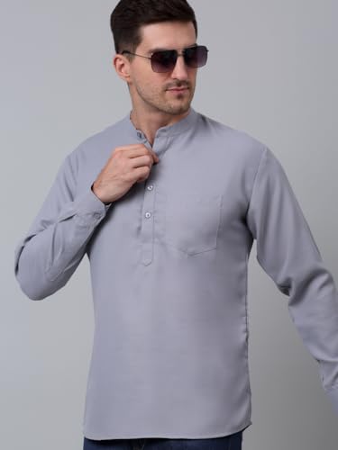 Image of Jompers Men's Cotton Solid Regular Kurta