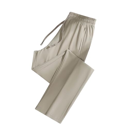 Beeswan Pants for Men Quick Dry Pull-On Stretch Pants Drawstring Waist Straight Active Athletic Glide Pant Unisex