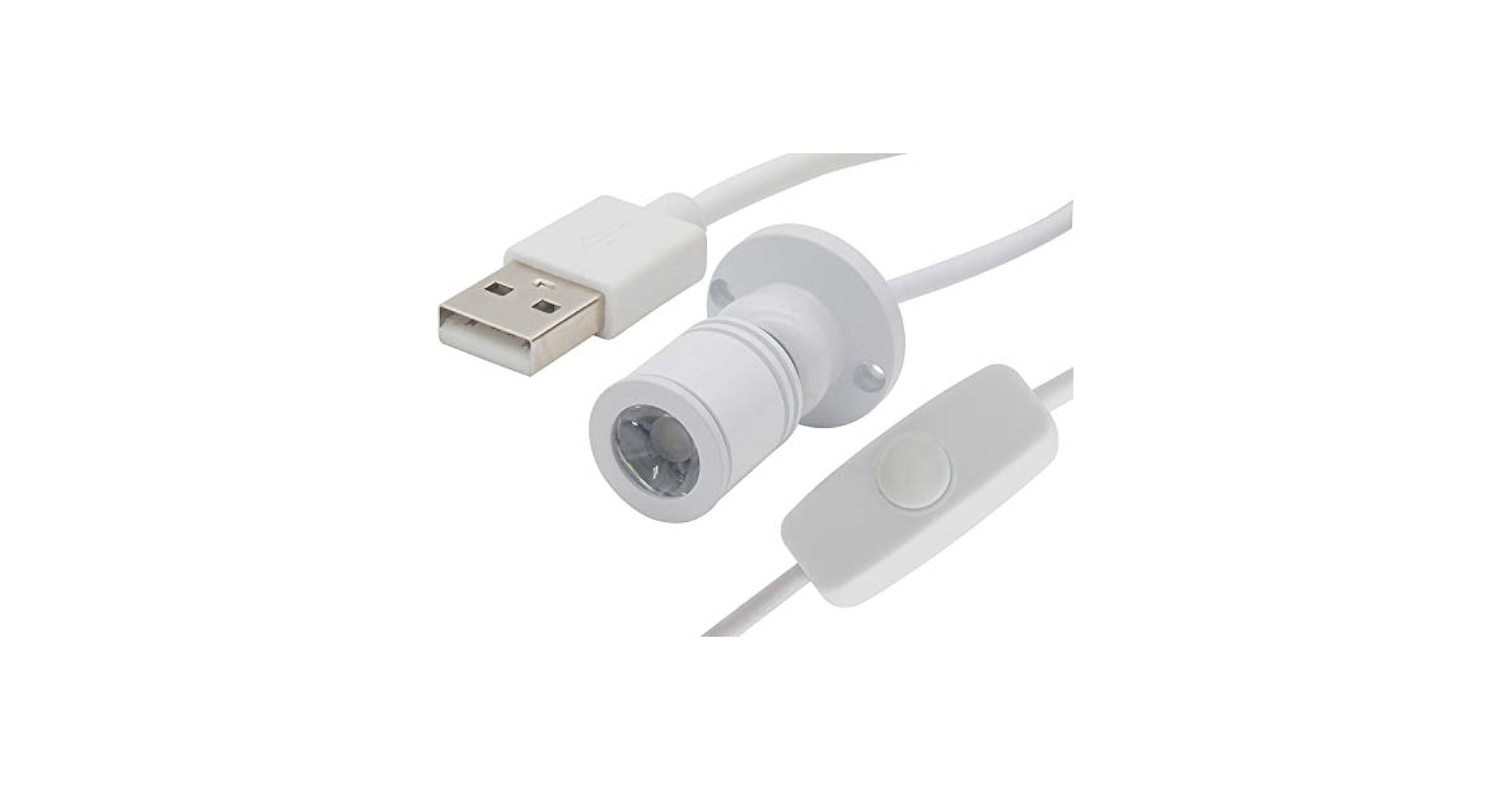 USB接続 LEDライト スリムデザイン 角度調節可能 スイングUSBライト LEDイルミネーションライト EL