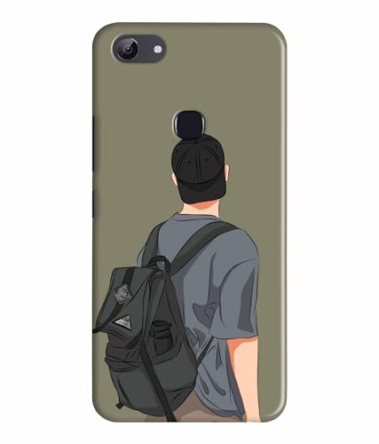Image of School Boy College Boy Printed Hard Back Case Cover & Compatible for Vivo Y81 (Multicolor) - D1813