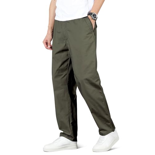 La mejor comparación de Pantalón los mejores 5. 48 CUBIC PLANET Pantalones de Hombre 100% Algodón - Corte Recto y Ajuste Holgado, Cintura Elástica Cómoda | Ideales para Uso Diario, Senderismo y Trabajo | Versátil y Casual