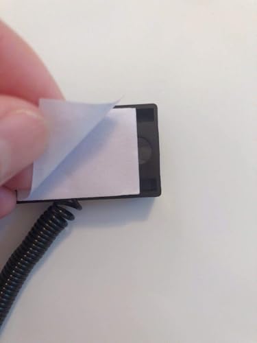 Nobo 1 caneta wedgy com fio de bobina com suporte adesivo, ótima para pranchetas, ponta média de 1,0