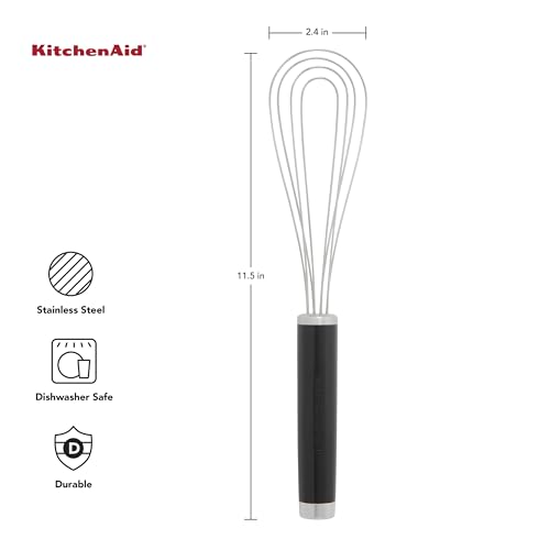 KitchenAid Flat Whisk, Black, 11.5-Inch - Image 3