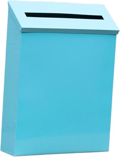 NSTVVEE Cassetta Postale da Parete, Porta giornali, Cassetta Postale Decorativa Antipioggia, Cassetta Postale in Metallo per casa, Ufficio, cancello Esterno, Decorazione (B)