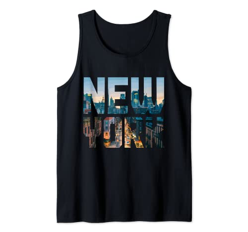 Nueva York City NYC Qeens Manhattan Brooklyn NY Skyline Camiseta sin Mangas