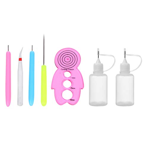 Hohopeti 7Pcs 1 Conjunto De Ferramentas De Quilling De Papel Ferramenta De Ondulação De Papel Quilti