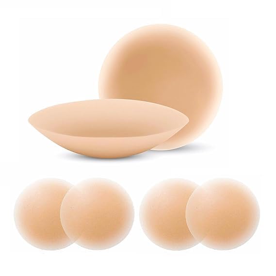Women's Reusable Nipple Cover, Silicone Adhesive Nipple Covers for Women,Silicone Peel and Stick Bra Petals, Breast Pads, Reusable Nipple Cover-image-19