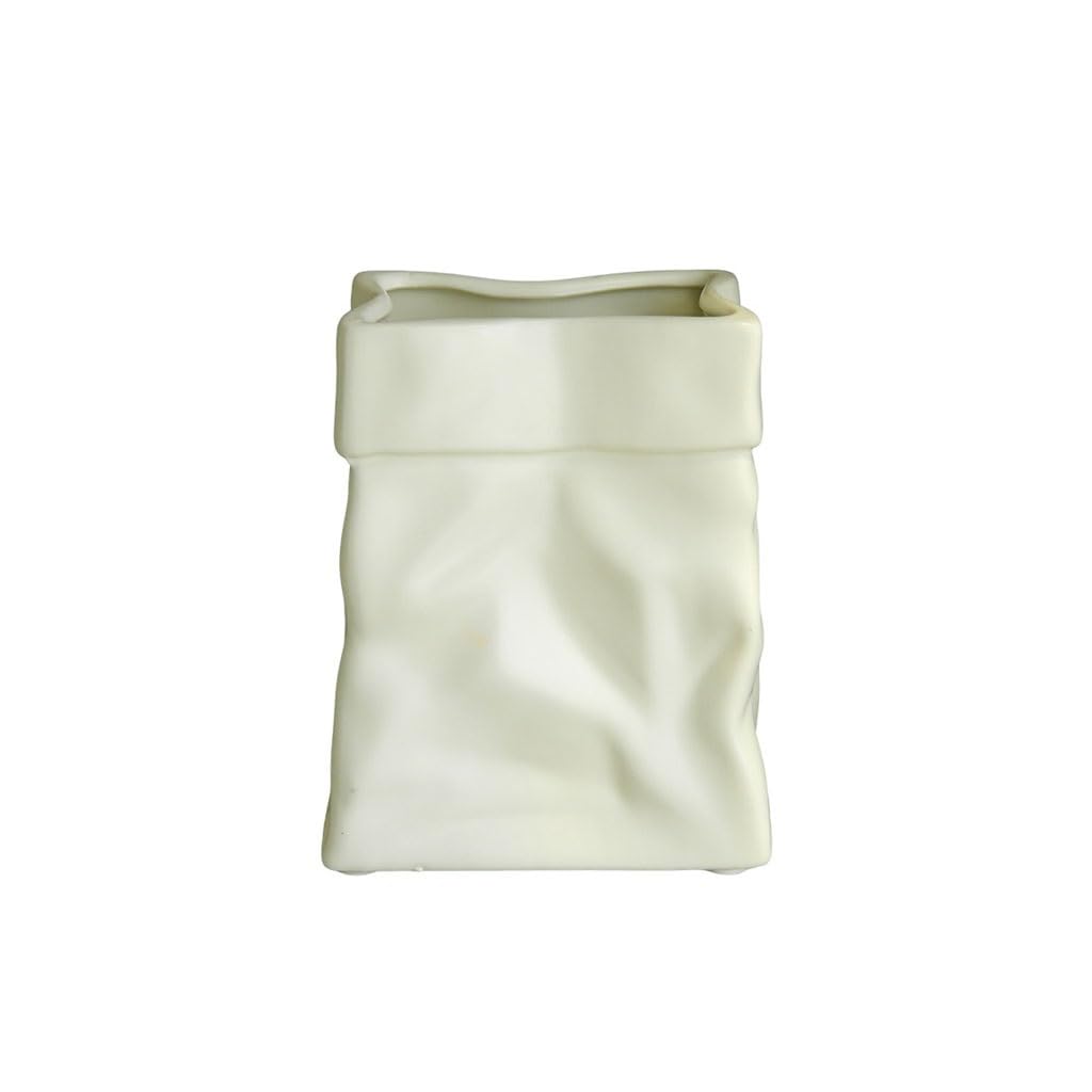 Kunyos A Vase Creative Ceramic Vase Simplicity Home Living Room Entrance Coffee Table Desktop Ornaments Ceramic Vase(A)
