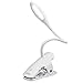 AMIR Rechargeable 6000K Cool White 12 LED Book Light, Clip on Reading Light, Flexible Desk Lamp with Touch Switch, 3 Levels Brightness Eye-Care, up to 12 Hours Reading. Perfect for Bookworms & Kids