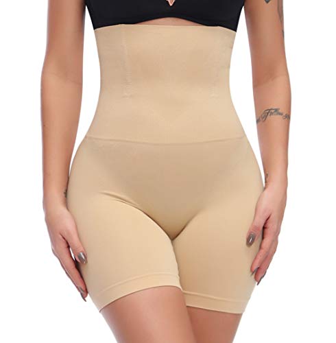 Charmnight Women's Shapewear Thigh Slimmers Hi-Waist Body Shaper Control Panties - Beige - 3XL (Waist 32/35)