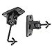 VideoSecu Speaker Wall Ceiling Mount Bracket One Pair for Universal Satellite, fits Keyhole and Thread Hole with 1/4 20 Threads, 4mm and 5mm Black 1ST