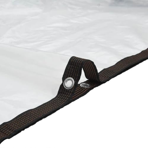 Bâche pour plantes transparente imperméable et résistante avec œillets