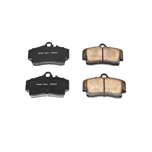 Image of PowerStop Front Brake Pads for Porsche Boxster 2005-06 - Z17 Ceramic Brake Pads with Installation Hardware, 17-738