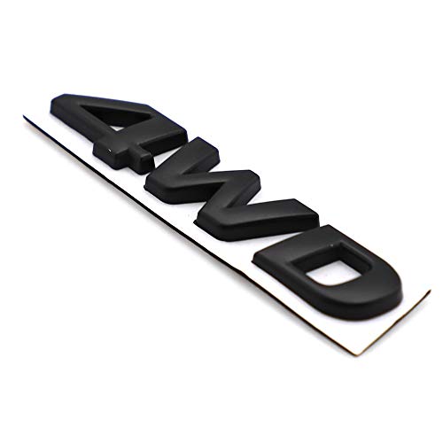 Image of 4WD Emblem 3D Metal Decal Car Side Rear Front Trunk Door Fender Bumper Badge Decal Sticker for Off Road SUV Auto Truck (1 PC)