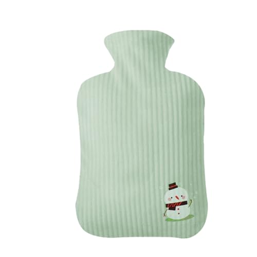 Botella de agua caliente de dibujos animados, relleno de agua, a prueba de explosiones, bolsa de agua caliente portátil para mujeres y niñas, calentador de manos de invierno