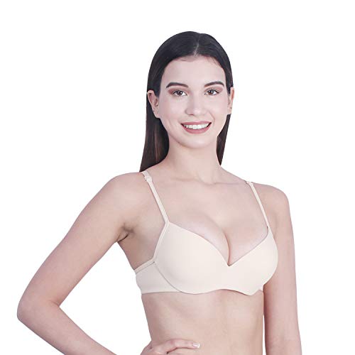 Image of Brachy Women's Poly Cotton Padded Wired Push-Up Bra