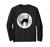 Photo Gallery scarry halloween gatto nero luna piena maglia a manica Photo Gallery scarry halloween gatto nero luna piena maglia a manica