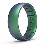 Enso Rings Classic Legend Silicone Ring - Made in The USA - an Ultra Comfortable, Breathable, and Safe Silicone Ring - Men's and Women's Silicone Wedding Ring (Dragon, 10)
