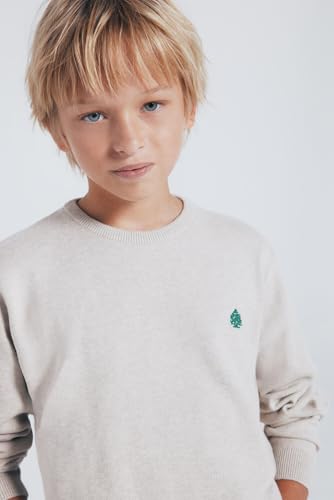 Sweat-shirt avec coudières garçon Springfield pull en maille enfant bleu