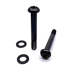 BININIU Black T25 M5*37mm Titanium Bracket Bolts for Sram Flat Mount Caliper, Disc Brake Caliper Hardware Kit for SRAM Flat Mount 12 Speed (Black - Ti - 37mm)