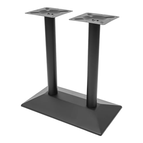 DDZcozy Marco de mesa doble negro patas de mesa 72 cm de metal base de acero para mesas auxiliares restaurantes