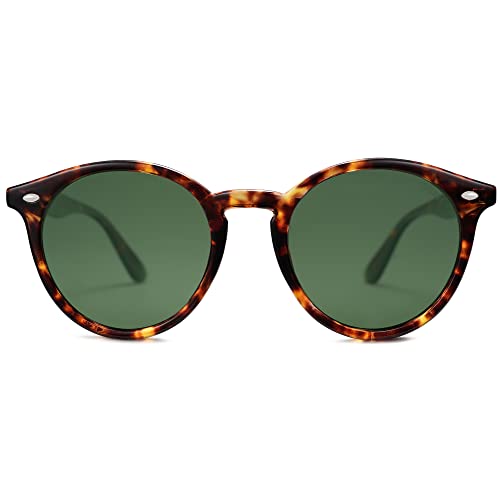 Image of SOJOS Retro Round Polarized Sunglasses for Women Men Classic Vintage Sunnies SJ2069