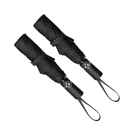 Gooumainbera Travel Umbrella 2 Packs-Compact,Automatic,Folding,Lightweight,Wind Resistant,Portable And Strong,Personal Umbrella For Rain, Women And Men-Small Black Umbrella #TOP1