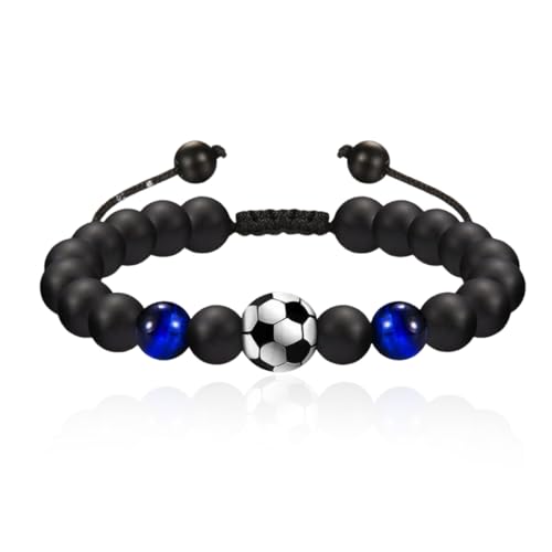 COYUN Bracelet de Football,Cadeau Noel Enfant,Croix Perles...