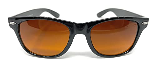 WD Shades - Amber Blue Block Sunglasses Unisex Rectangle 80s Retro2