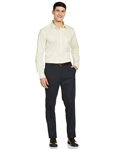 Image of Park Avenue 0 Men's PLEATLESS Smart FIT Dark Blue Formal Trouser