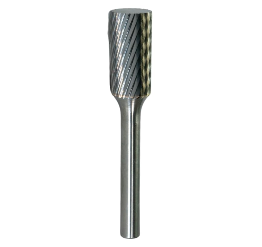 Fresa Cilíndrica de Carburo Sólido SA-43L2, Corte Simple, 1/8" miniatura 1