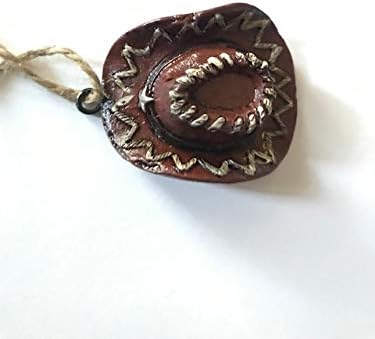 Cowboy Hat Resin Christmas Ornaments 3 Pcs Set Western Cowboy Cowgirl Decoration Gift Set - Image 2