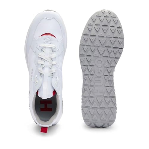 Image of HUGO Mens Running Style Mix Material Sneakers