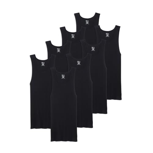 Jockey Men's Undershirt 100% Cotton A-Shirt Tank - 8 Pack