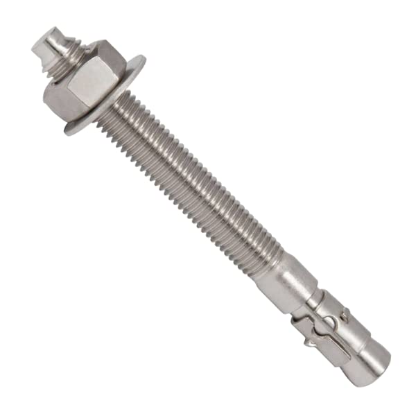 Concrete Wedge Anchor, 304 Stainless Steel, 3/8