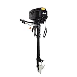 awolsrgiop Hangkai 48V 1200W Electric Trolling Motor Outboard Motor Fishing Boat Engine Propeller, Heavy Duty Electric Brushless Outboard Motor Boat Engine