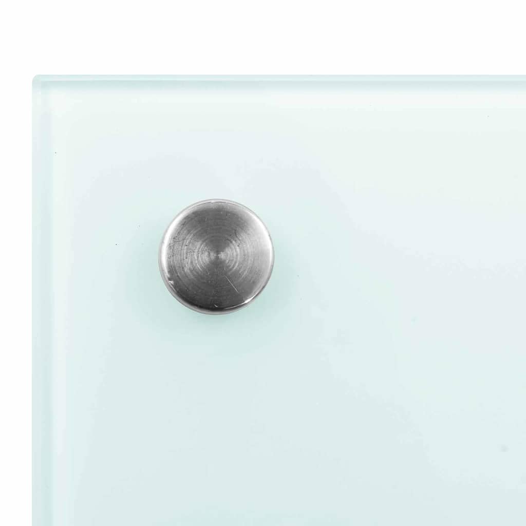 Generisch Küchenrückwand 2 pcs Weiß 100 x 50 cm Gehärtetes Glas,Heim Garten,Küche Esszimmer,Küchenhelfer -utensilien-3415423