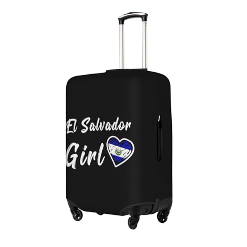 Travel Luggage Cover El Salvador Girl Heart Fashion Washable Baggage Suitcase Protector Fit For Luggage Small2