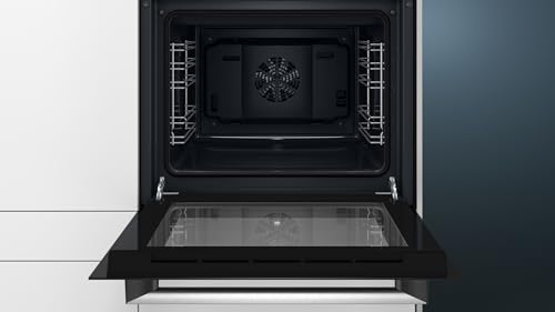 Siemens HB113FBS1 iQ100 ugradbena električna pećnica/nehrđajući čelik/A/brzo zagrijavanje/3D vrući zrak plus/jednostavno čišćenje s granitnim sjajnim emajlom