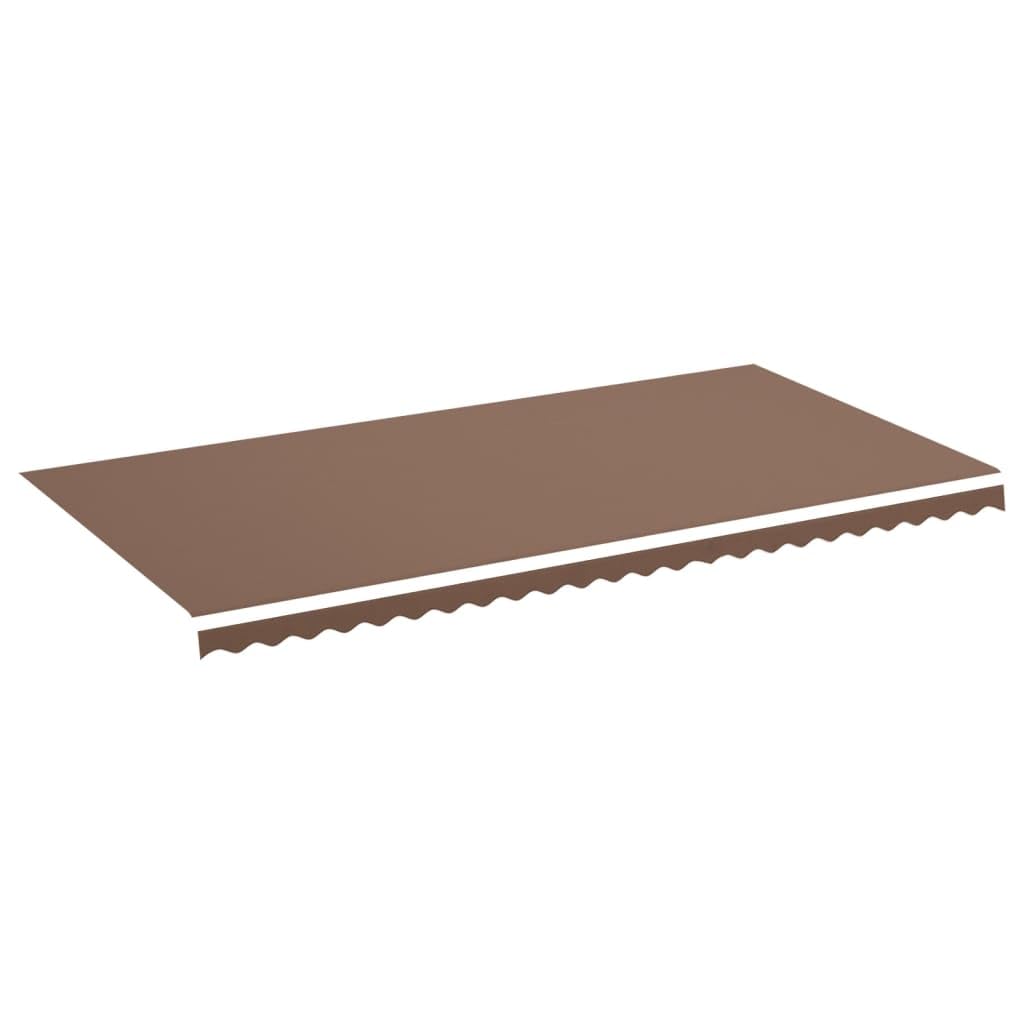 Leasha Toile de Rechange Store Banne avec Lambrequin, Toile Tissu de Remplacement pour Auvent 580x295 cm Marron