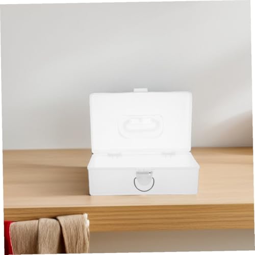 Caja organizadora portátil para mahjong con tapa y asa miniatura 6