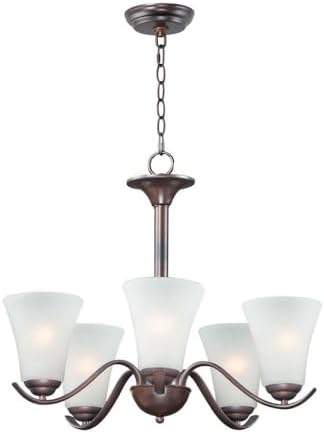 Maxim Vital-5 Light Chandelier-23 Inches Wide by 20 inches high-Oil Rubbed Bronze Finish -Traditional Installation