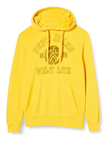 Pepe Jeans Men's Garrett Hoodie, Yellow (Dandelion 054), Large