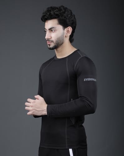 Image of Noble Monk Round Neck Regular Fit Gym Wear Tshirt Black